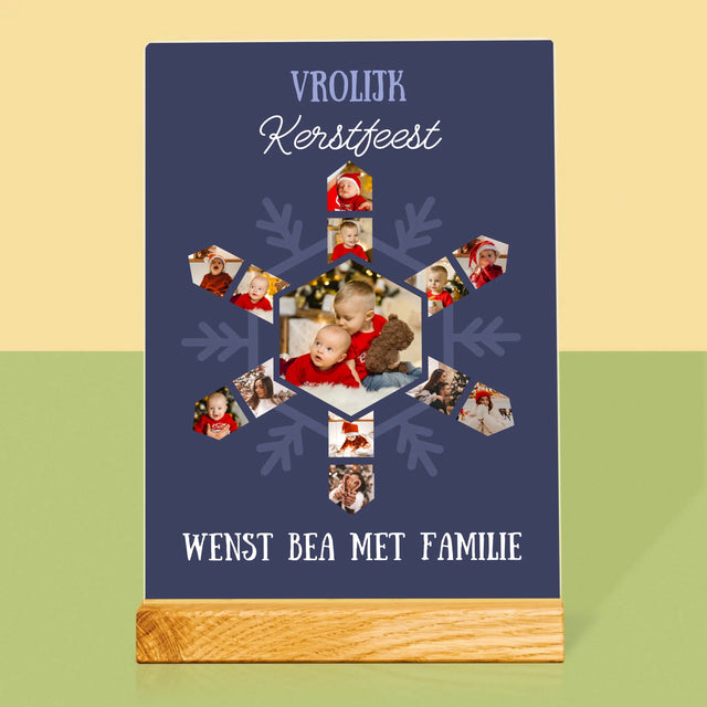 Vorm Van Foto'S: Sneeuwvlokje - Afdruk Op Acrylglas (Verticaal)