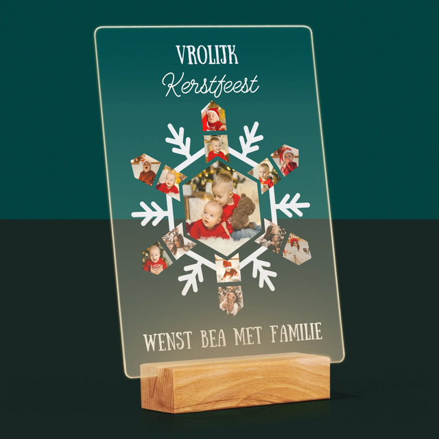 Vorm Van Foto'S: Sneeuwvlokje - Afdruk Op Acrylglas (Verticaal)