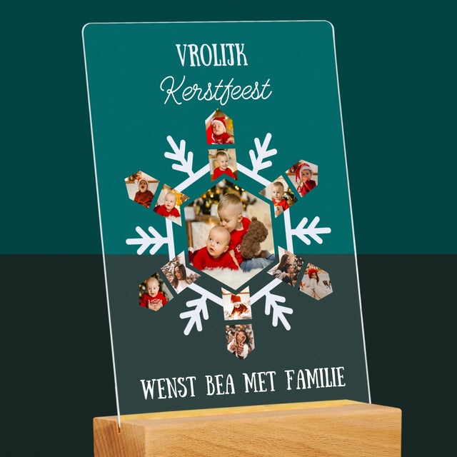 Vorm Van Foto'S: Sneeuwvlokje - Afdruk Op Acrylglas (Verticaal)