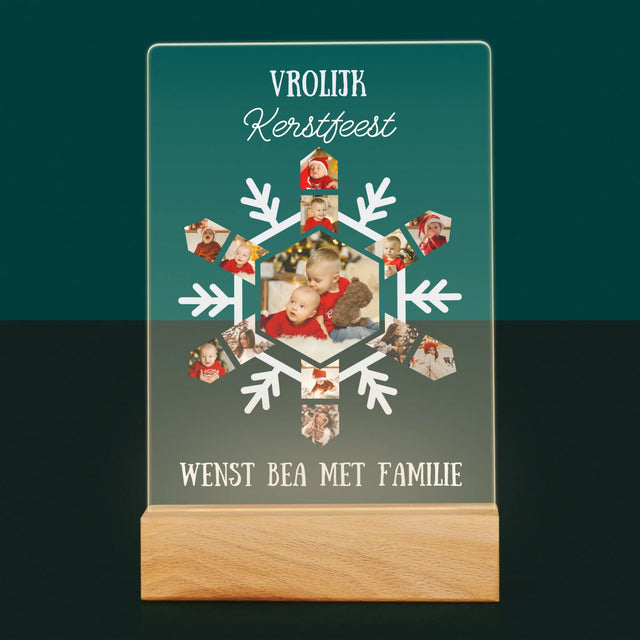 Vorm Van Foto'S: Sneeuwvlokje - Afdruk Op Acrylglas (Verticaal)