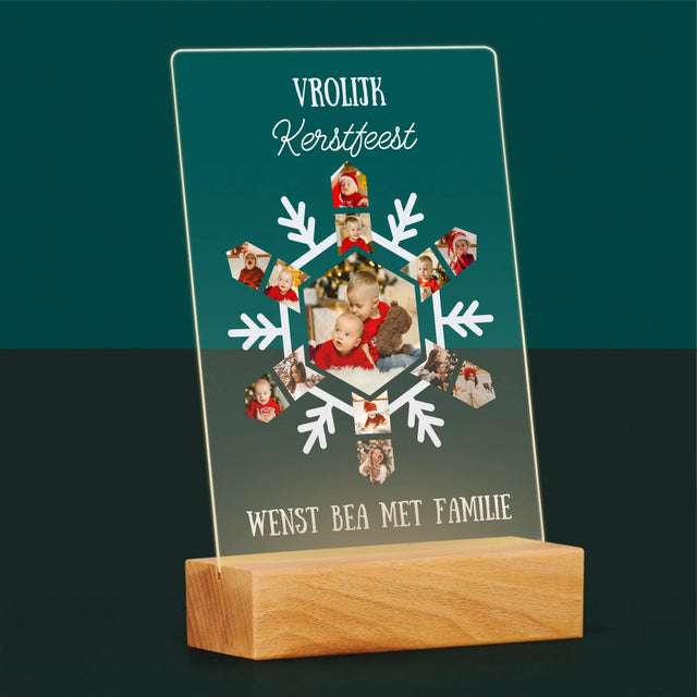 Vorm Van Foto'S: Sneeuwvlokje - Afdruk Op Acrylglas (Verticaal)