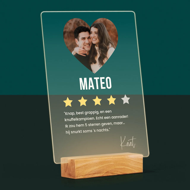 Foto En Handtekening: De Beste Vriendje, Aanrader - Afdruk Op Acrylglas (Verticaal)