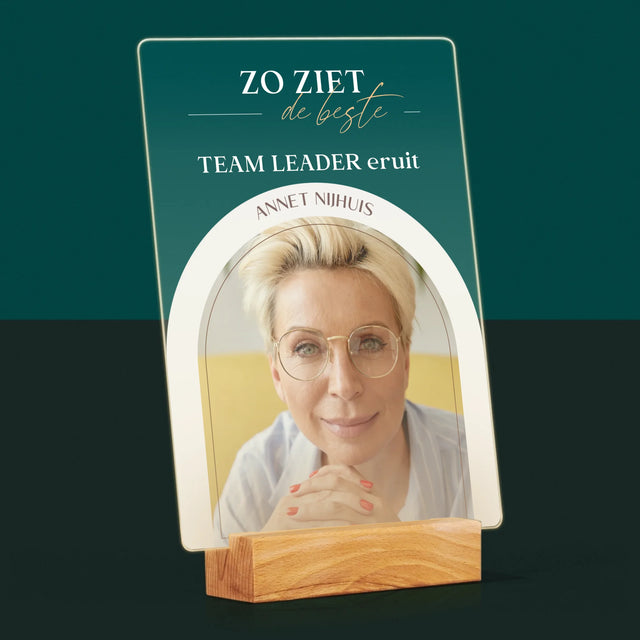 Omslag Van Tijdschrift: Team Leader - Afdruk Op Acrylglas (Verticaal)