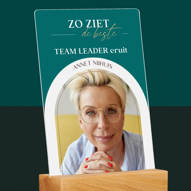 Omslag Van Tijdschrift: Team Leader - Afdruk Op Acrylglas (Verticaal)