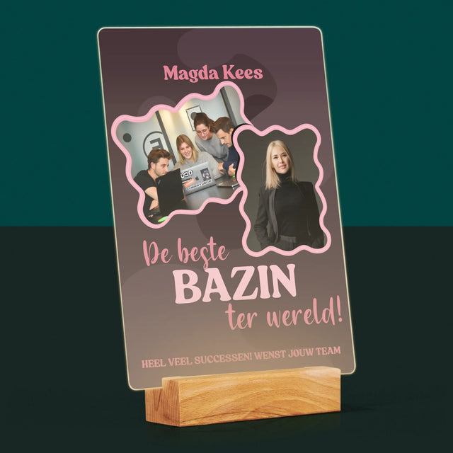 Fotocollage: De Beste Bazin - Afdruk Op Acrylglas (Verticaal)