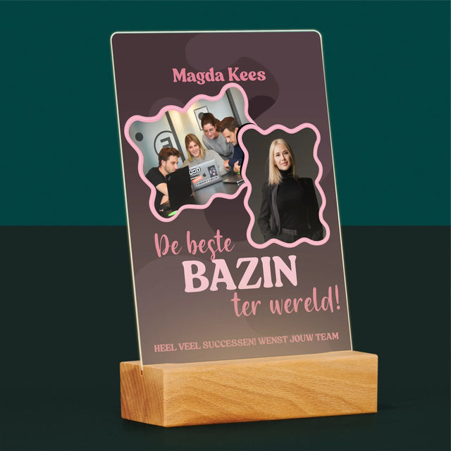 Fotocollage: De Beste Bazin - Afdruk Op Acrylglas (Verticaal)