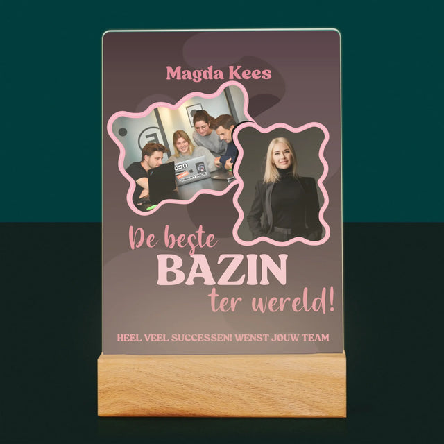 Fotocollage: De Beste Bazin - Afdruk Op Acrylglas (Verticaal)