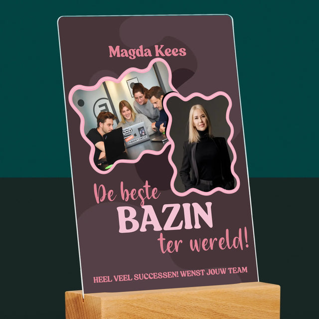 Fotocollage: De Beste Bazin - Afdruk Op Acrylglas (Verticaal)