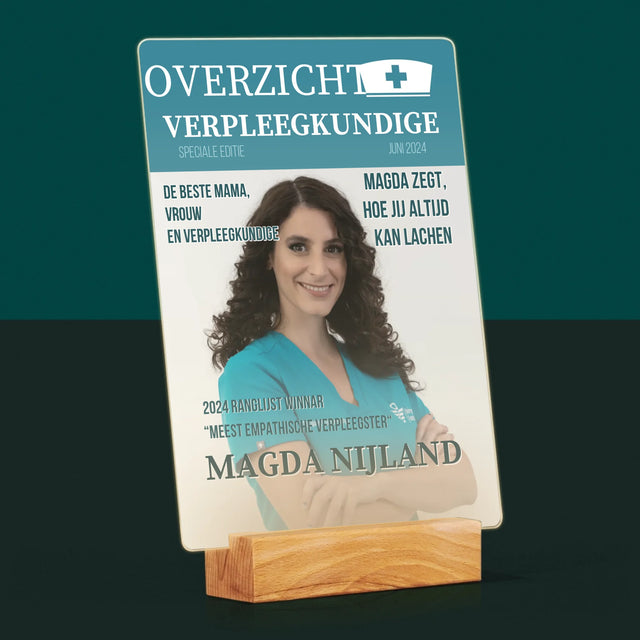 Omslag Van Tijdschrift: Overzicht Verpleegkundige - Afdruk Op Acrylglas (Verticaal)