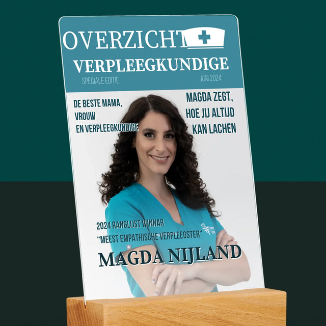 Omslag Van Tijdschrift: Overzicht Verpleegkundige - Afdruk Op Acrylglas (Verticaal)