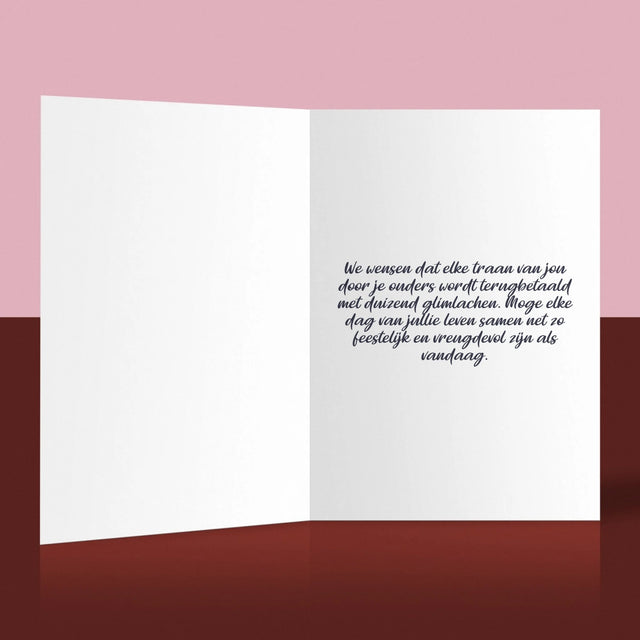 Foto En Handtekening: Doopsel - Wenskaart