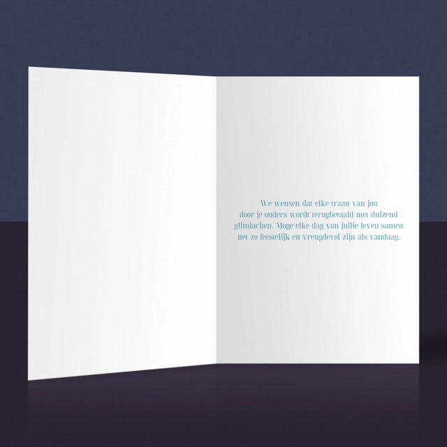 Foto En Handtekening: Souvenir Doopsel - Wenskaart