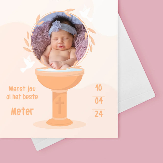 Foto En Handtekening: Ter Herdenking Van De Doop - Wenskaart