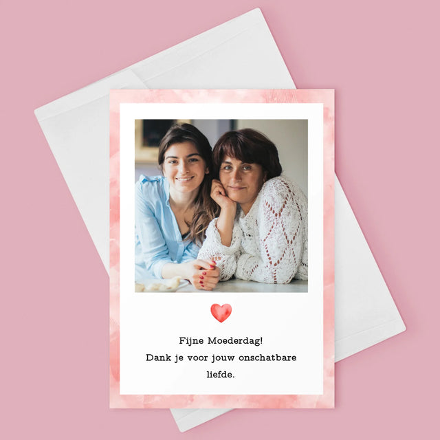 Foto En Handtekening: Kaartje Voor Mama - Wenskaart