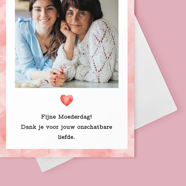 Foto En Handtekening: Kaartje Voor Mama - Wenskaart