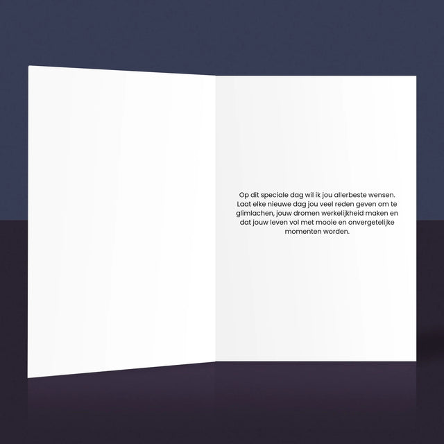 Foto En Handtekening: Onvervangbare Papa, Toewijding - Wenskaart