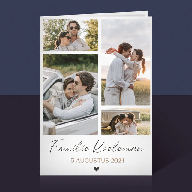 Fotocollage: Familie - Wenskaart