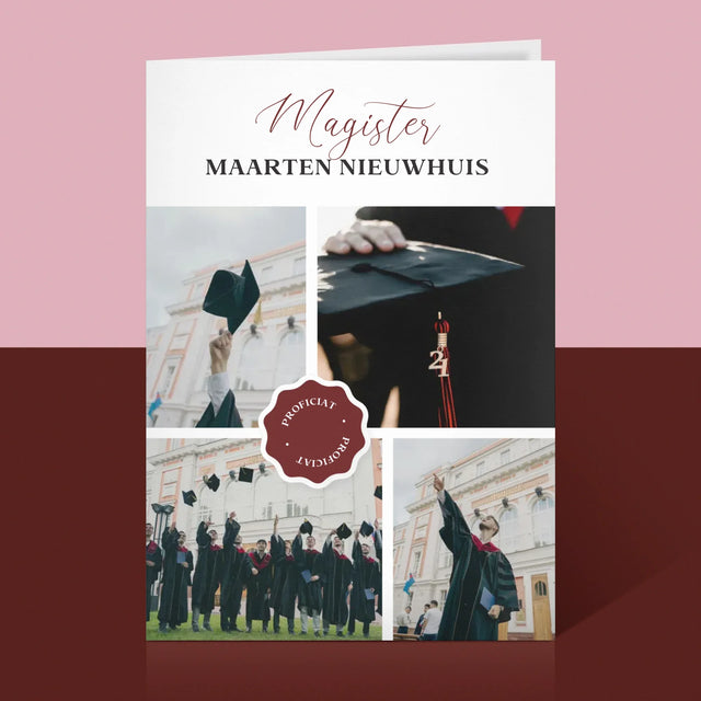 Fotocollage: Magister - Wenskaart