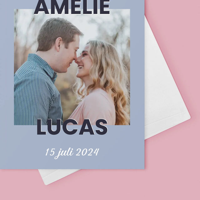 Foto En Handtekening: Huwelijkswensen - Wenskaart