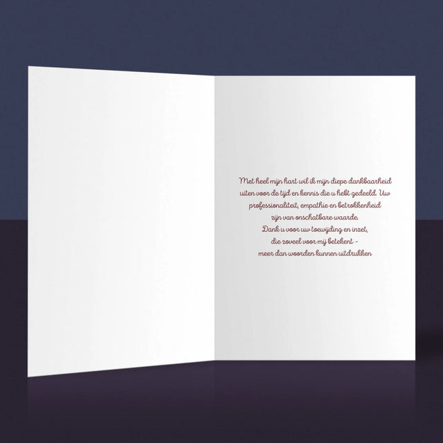 Foto En Handtekening: Geweldige Kleuterjuf - Wenskaart