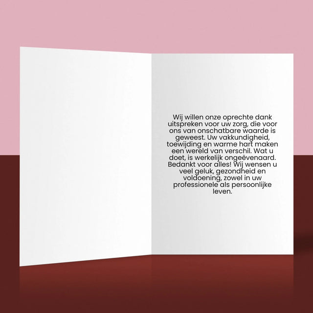 Foto En Handtekening: Bedankt Aan De Vroedvrouw - Wenskaart