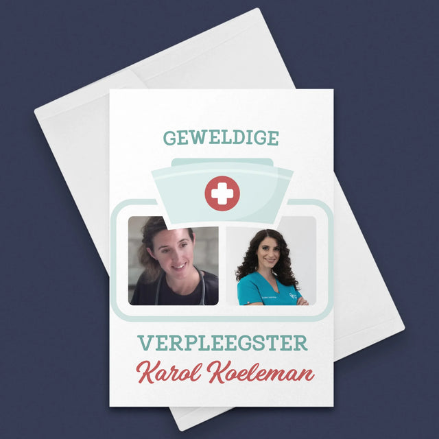Fotocollage: Geweldige Verpleegster - Wenskaart
