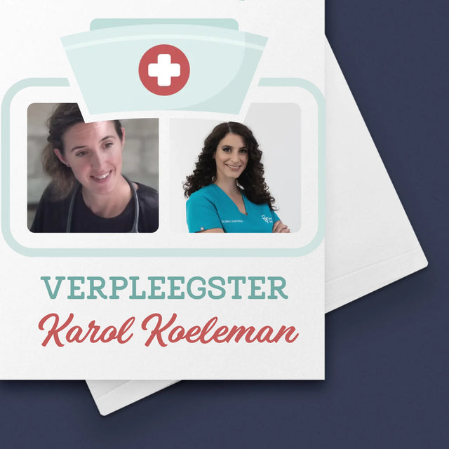 Fotocollage: Geweldige Verpleegster - Wenskaart