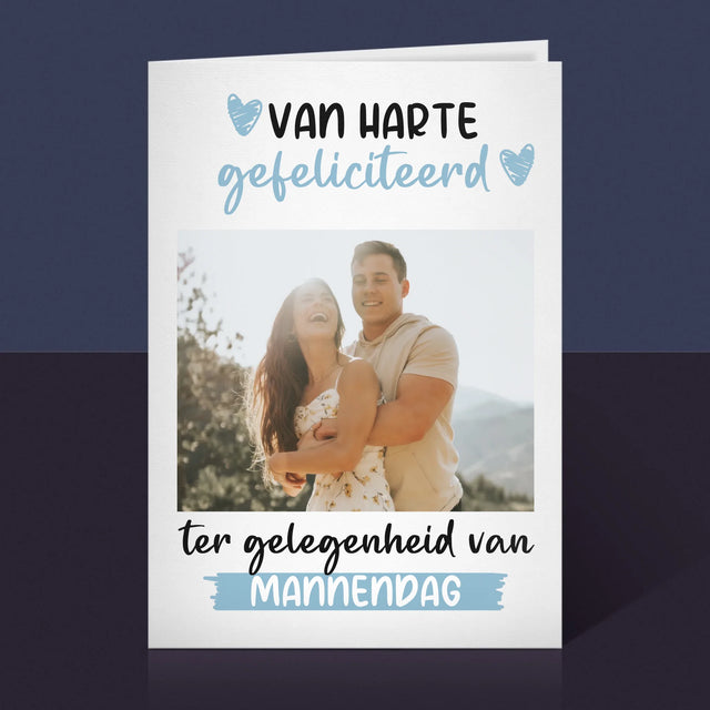 Foto En Handtekening: Wensen Voor Mannendag - Wenskaart