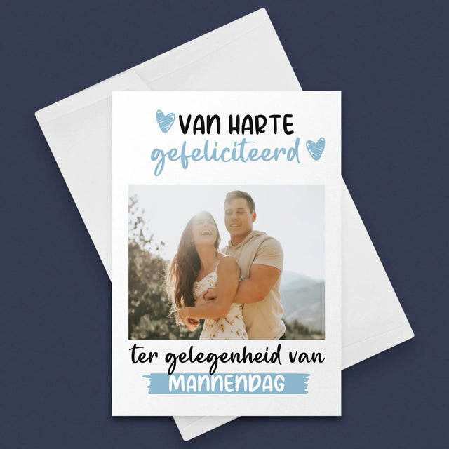 Foto En Handtekening: Wensen Voor Mannendag - Wenskaart