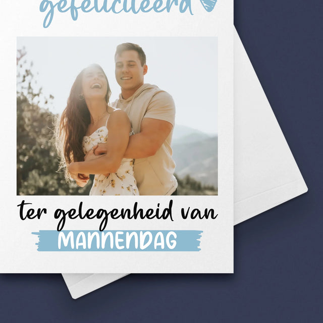 Foto En Handtekening: Wensen Voor Mannendag - Wenskaart