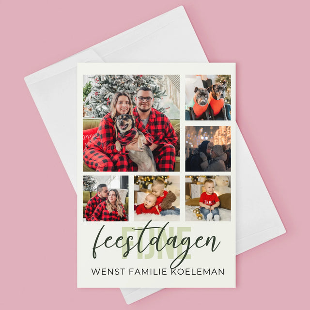 Fotocollage: Fijne Feestdagen - Wenskaart