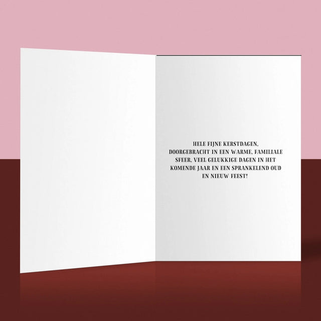 Foto En Handtekening: Prettige Feestdagen - Wenskaart