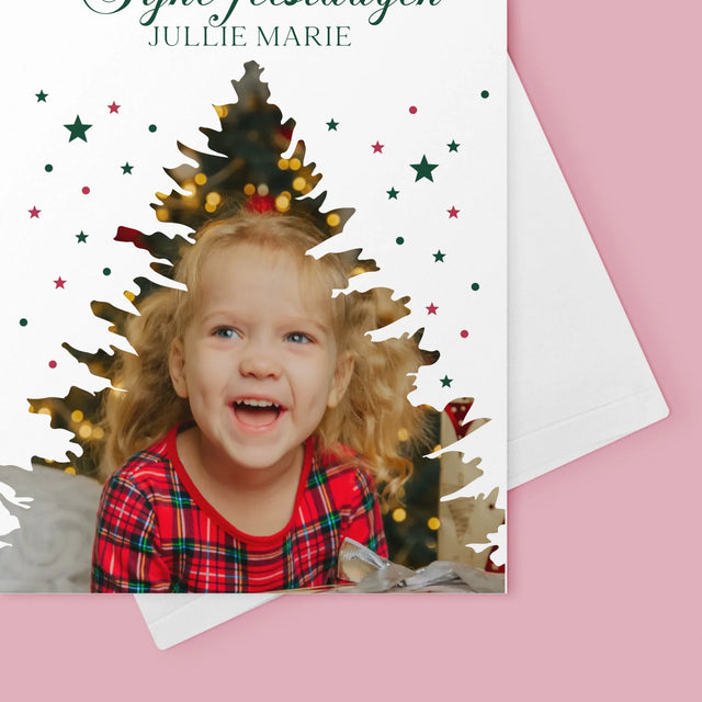 Vorm Van Foto'S: Kerstboom, Feestdagen - Wenskaart