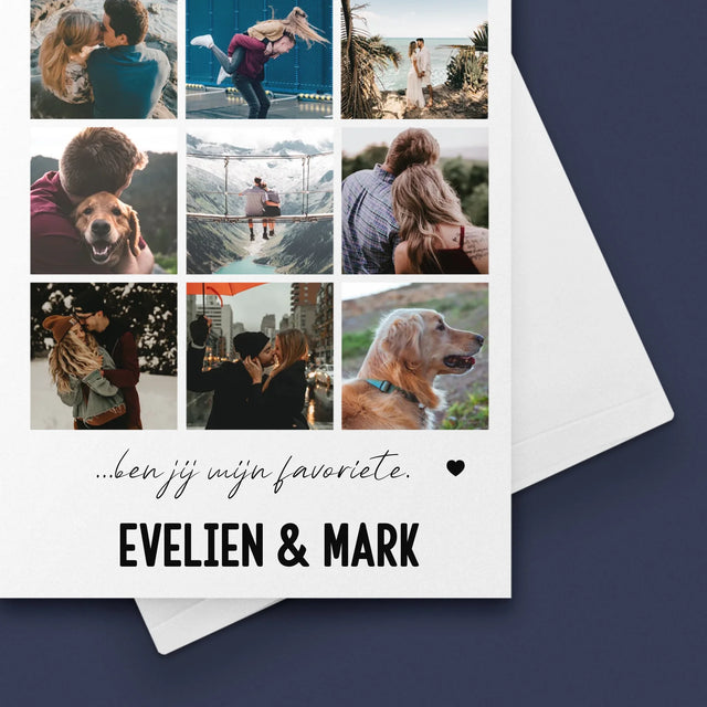 Fotocollage: Van Alle Mensen Op De Wereld - Wenskaart