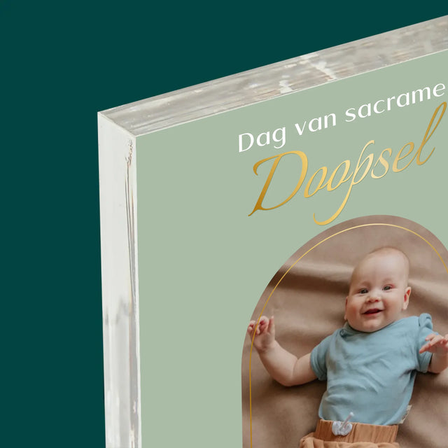 Foto En Handtekening: Doop Sacrament - Acryl Blok