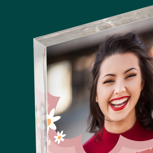 Foto En Handtekening: Geweldige Kleuterjuf - Acryl Blok