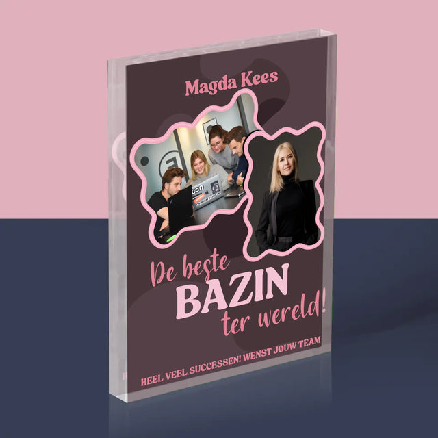 Fotocollage: De Beste Bazin - Acryl Blok