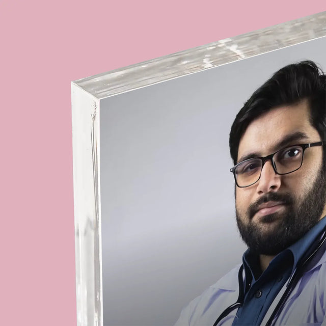 Foto En Handtekening: Dokter Definitie - Acryl Blok