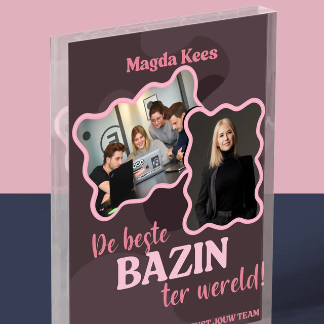 Fotocollage: De Beste Bazin - Acryl Blok