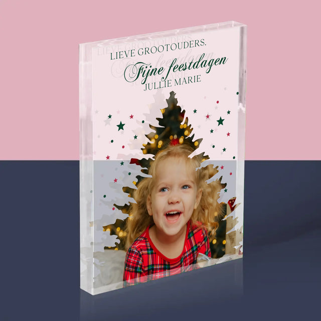 Vorm Van Foto'S: Kerstboom, Feestdagen - Acryl Blok