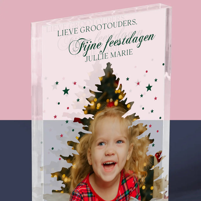 Vorm Van Foto'S: Kerstboom, Feestdagen - Acryl Blok