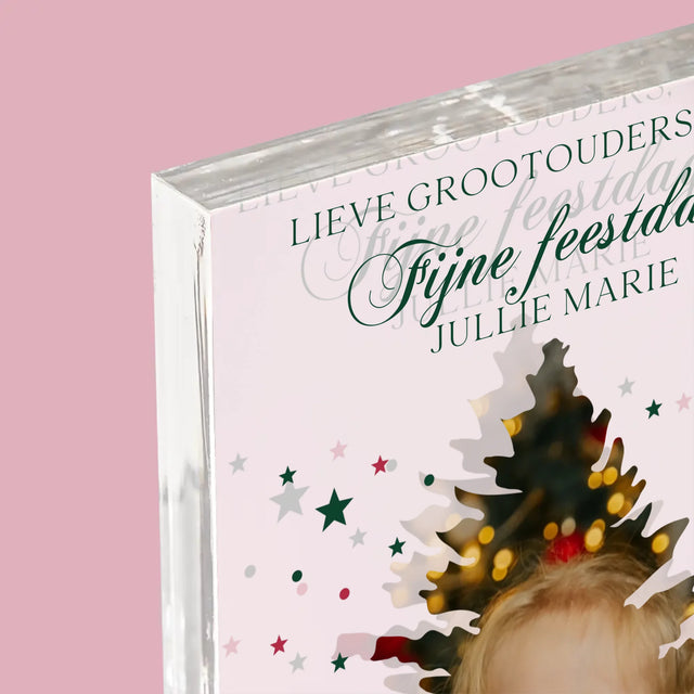 Vorm Van Foto'S: Kerstboom, Feestdagen - Acryl Blok