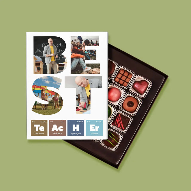 Woord Van Foto'S: Best Teacher Chemische Elementen - Pralines