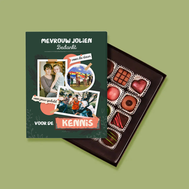 Fotocollage: Bedankt Voor De Kennis - Pralines