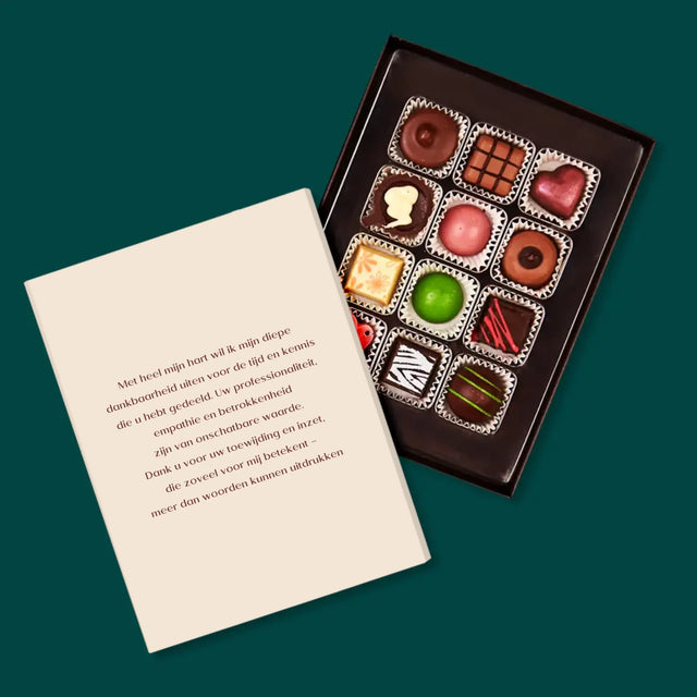 Foto En Handtekening: Diploma Voor De Leerkracht - Pralines