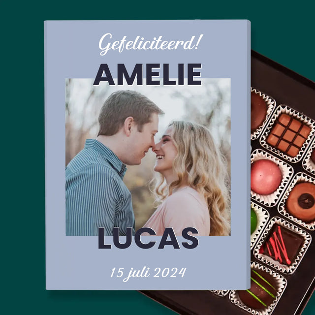 Foto En Handtekening: Huwelijkswensen - Pralines