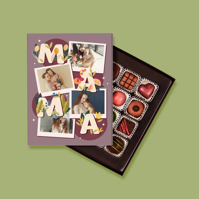 Fotocollage: Letters Mama - Pralines