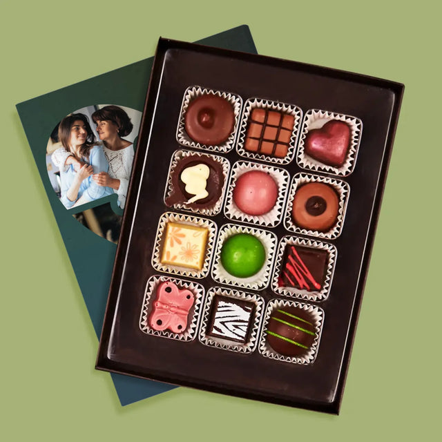 Fotocollage: Puzzel Hart, Voor Mama - Pralines