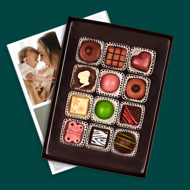 Fotocollage: Eerste Moederdag - Pralines