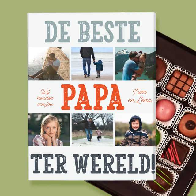 Fotocollage: De Beste Papa Ter Wereld, Foto'S - Pralines